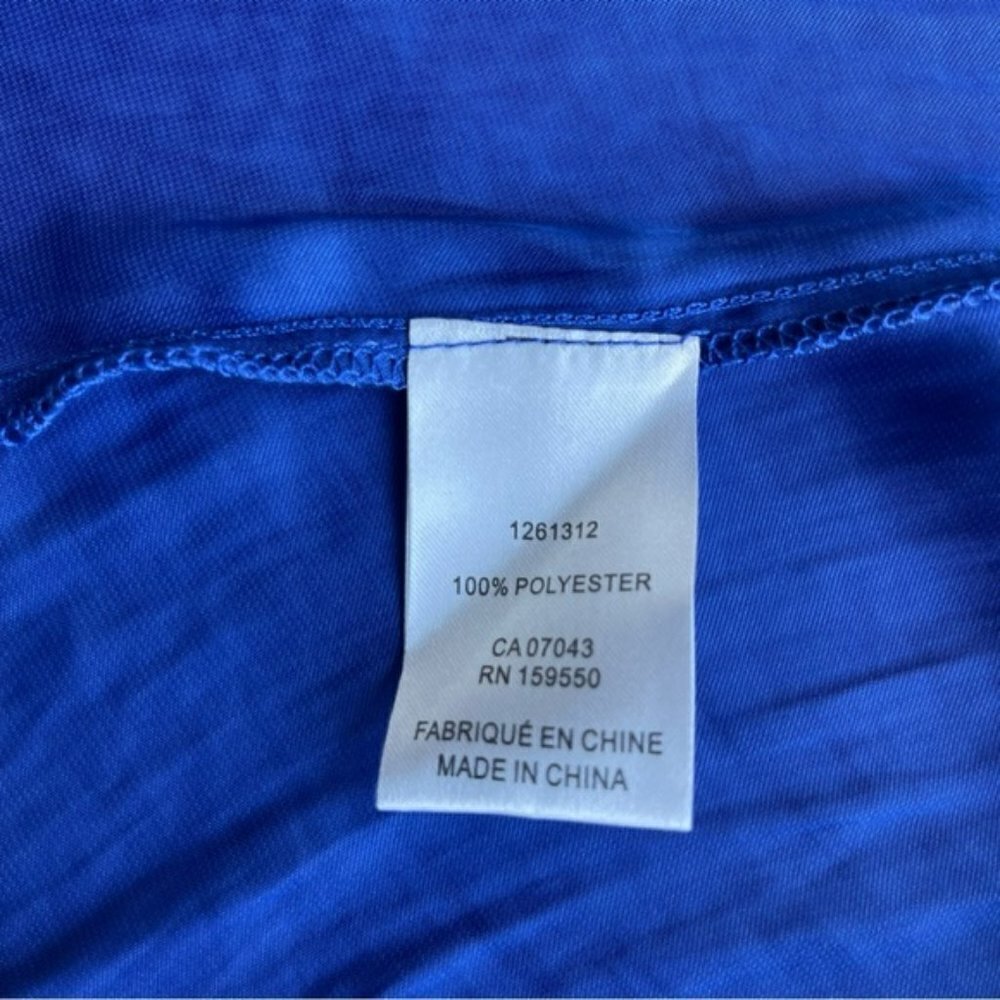 NEW House of Harlow 1960 Royal Blue Satin Ruched Cocktail Mini Dress US S - Picture 10 of 10